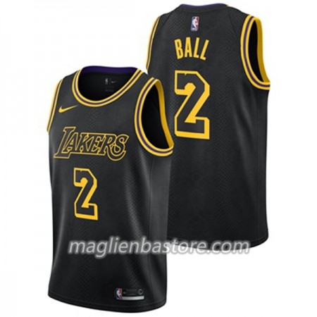 Maglia NBA Los Angeles Lakers Lonzo Ball 2 Nike City Edition Swingman - Uomo